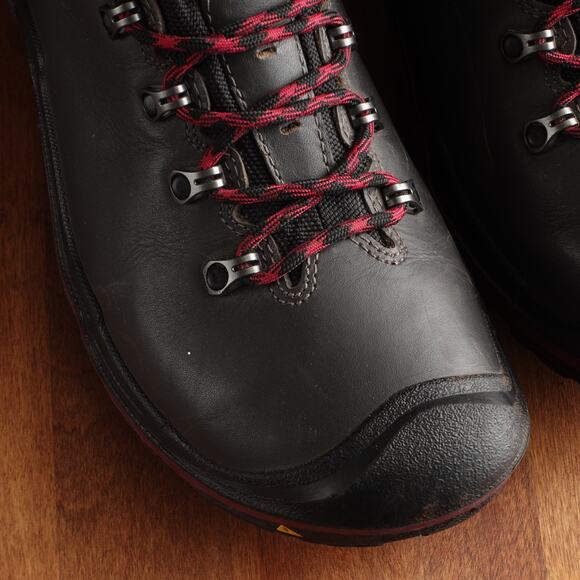 Keen Boots WMS SZ 9 Gray Liberty Ridge Waterproof Leather Hiking Outdoor MiUSA - Picture 4 of 16